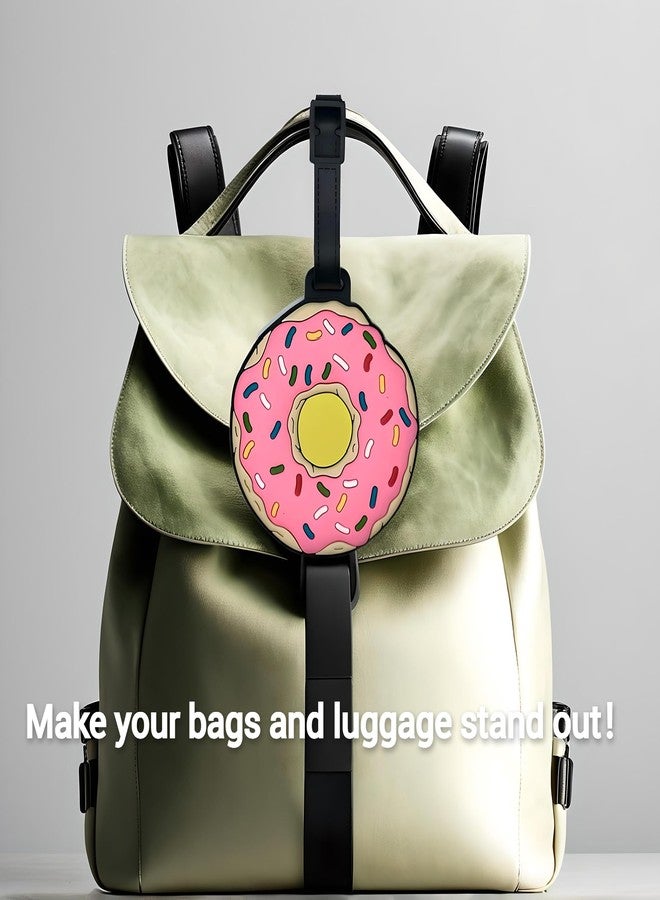 ANINIUCN Luggage Tags - Cute Donut Bag Tag for Suitcases, Durable Silicone Travel ID Label with Information Card, Fun Accessories for Women, Men, Kids - Image 4